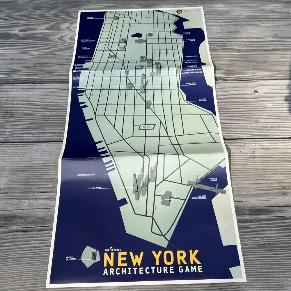 The Prestel New York Architecture Game Explore NY Legendary Landmarks COMPLETE
